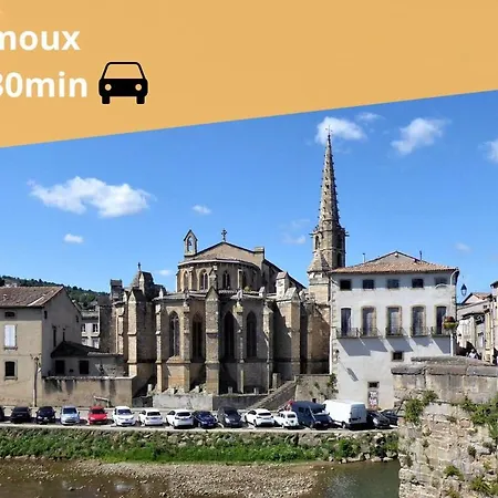L'ecrin Carcassonnais- Parking Gratuit- Terrasse Lejlighed *