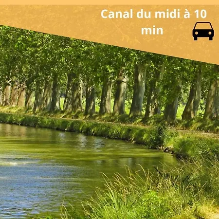 L'ecrin Carcassonnais- Parking Gratuit- Terrasse Lejlighed